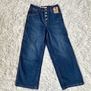 NWT Levi's Mile High Women's Wie Leg HIgh Waist Jeans Sz 25 - 0